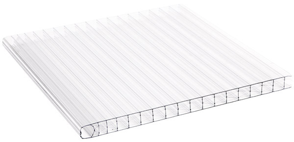 Dacheindeckung aus Polycarbonat-Stegplatten opal